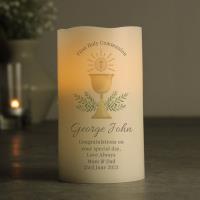 Personalised First Holy Communion LED Candle Extra Image 1 Preview